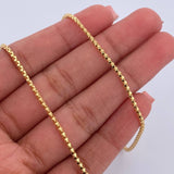 Cadena Cordon 4.5gr /  / 45.1cm / 1.6mm Oro Amarillo +3 18K $