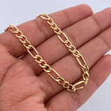 Pulso Figaro 2.8gr / 20.2cm / 4mm Oro Amarillo +1 18K &