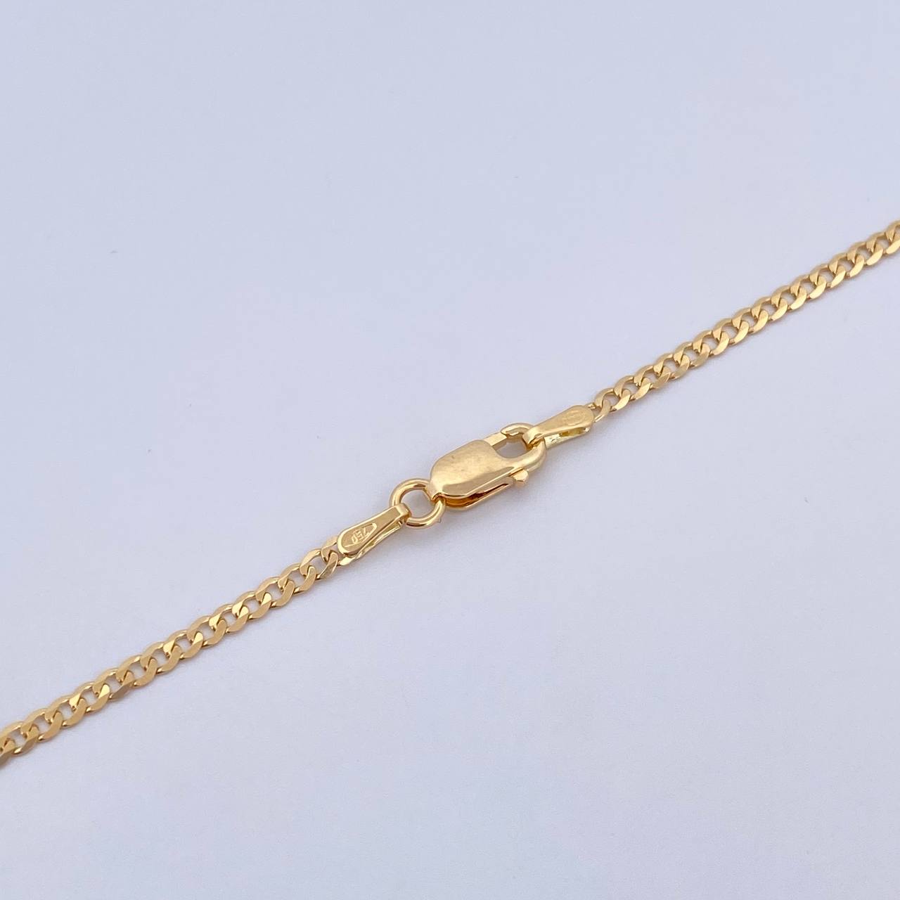 Cadena Cubana Plana 3.15gr / 44.7cm / 1.9mm Oro Amarillo +0 18K $