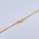 Cuban Links Flat 3.2gr / 45.1cm / 1.96mm Yellow Gold +0 18K $