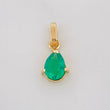 Dije Gota Esmeralda 40pts 0.75g / 1/2 in Oro Amarillo 18K
