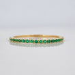 Anillo Churumbela Esmeraldas 15pts 1.05g / T7 Oro Amarillo 18K