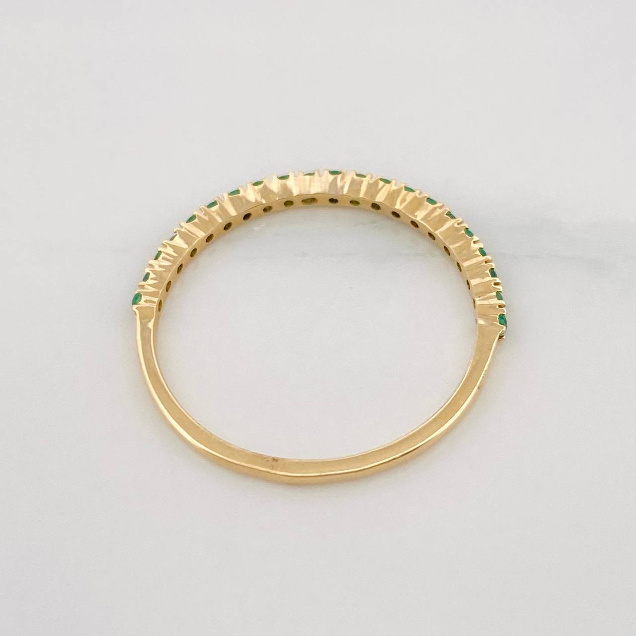Anillo Churumbela Esmeraldas 15pts 1.05g / T7 Oro Amarillo 18K