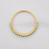 Anillo Churumbela Esmeraldas 15pts 1.05g / T7 Oro Amarillo 18K