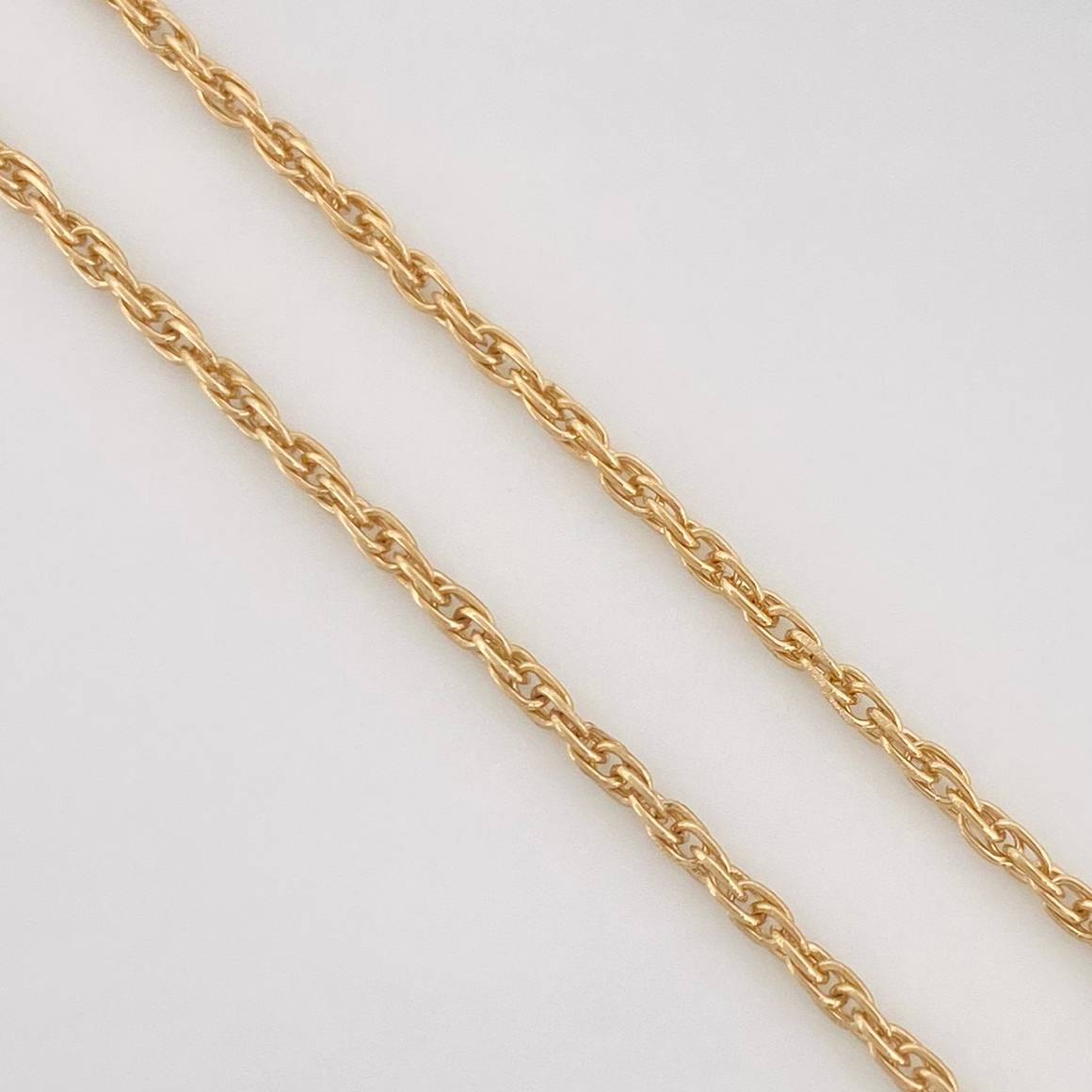 Cadena Singapur Moño Diamantes 40pts 5g / 16 in / 1.24mm Oro Amarillo 18K