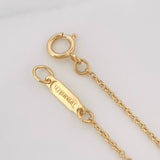 Cadena Rolo Corazon Diamante 12pts 2.55g / 16 in / 1mm Oro Amarillo 18K