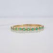 Anillo Churumbela Esmeraldas 14pts 1.1g / T6 Oro Amarillo 18K