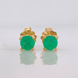 Topos Cuatro Garras Esmeralda 40pts 1.05g / in / 3.96mm Oro Amarillo 18K