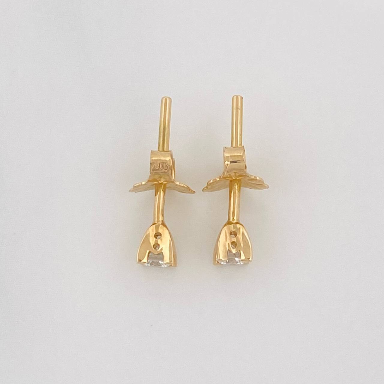 Stud Earrings Diamond Sparkle 12pts 0.8g / in / 2.82mm Yellow Gold 18K