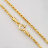 Set Cadena Lazo + Dije Virgen Maria / 2.65g / 20 in Oro Amarillo 18K