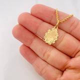 Set Cadena Lazo + Dije Virgen Maria / 2.65g / 20 in Oro Amarillo 18K