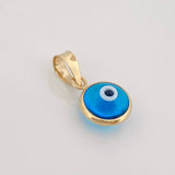 Turkish Eye Pendant 0.4g / 1/2 in 18K Yellow Gold