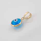 Turkish Eye Pendant 0.4g / 1/2 in 18K Yellow Gold