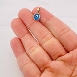 Turkish Eye Pendant 0.4g / 1/2 in 18K Yellow Gold