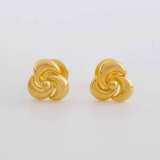 Stud Earrings Moly 0.65g / in / 7.7mm Yellow Gold 18K