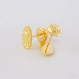 Stud Earrings Virgen de Guadalupe 0.9g / in / 5.1mm Yellow Gold 18K