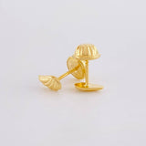 Stud Earrings Wings 0.4g / in / 6.1mm Yellow Gold 18K