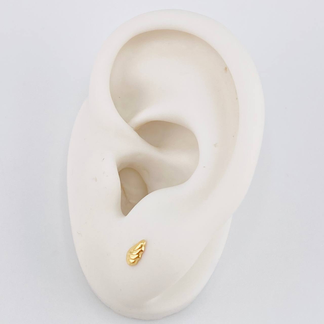 Stud Earrings Wings 0.4g / in / 6.1mm Yellow Gold 18K
