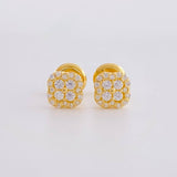 Topos Trebol Tupido 0.9g / in / 5.7mm Oro Amarillo 18K