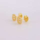Topos Trebol Tupido 0.9g / in / 5.7mm Oro Amarillo 18K