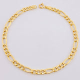Pulso Figaro 2.5gr / 7 3/4 in / 4.3mm Oro Amarillo +1 18K *