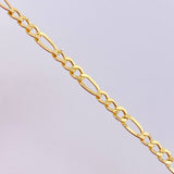 Pulso Figaro 2.5gr / 7 3/4 in / 4.3mm Oro Amarillo +1 18K *