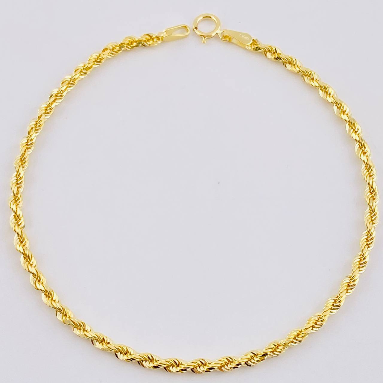 Pulso Lazo 2.4gr / 7 3/4 in / 2.5mm Oro Amarillo +3 18K *
