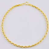 Pulso Lazo 2.4gr / 7 3/4 in / 2.5mm Oro Amarillo +3 18K *