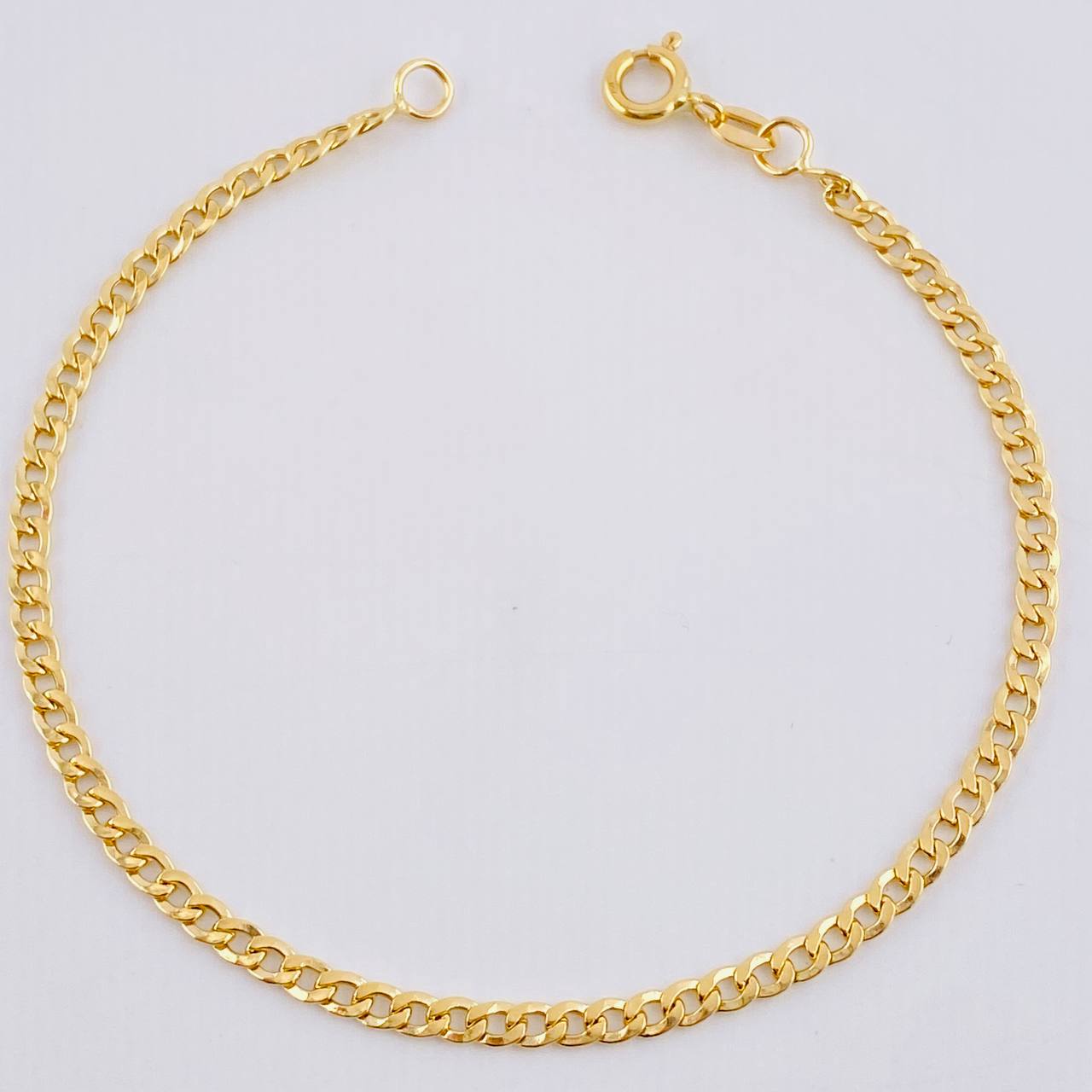 Pulso Cubano 1.15gr / 7 3/4 in / 2.4mm Oro Amarillo +1 18K *