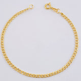 Pulso Cubano 1.15gr / 8 in / 2.4mm Oro Amarillo +1 18K *