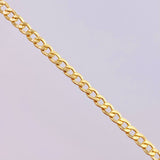 Pulso Cubano 1.15gr / 8 in / 2.4mm Oro Amarillo +1 18K *