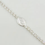 Tennis Bracelet Virgen Milagrosa 3.8 g / 7 3/4 in / 2.3 mm Silver 925