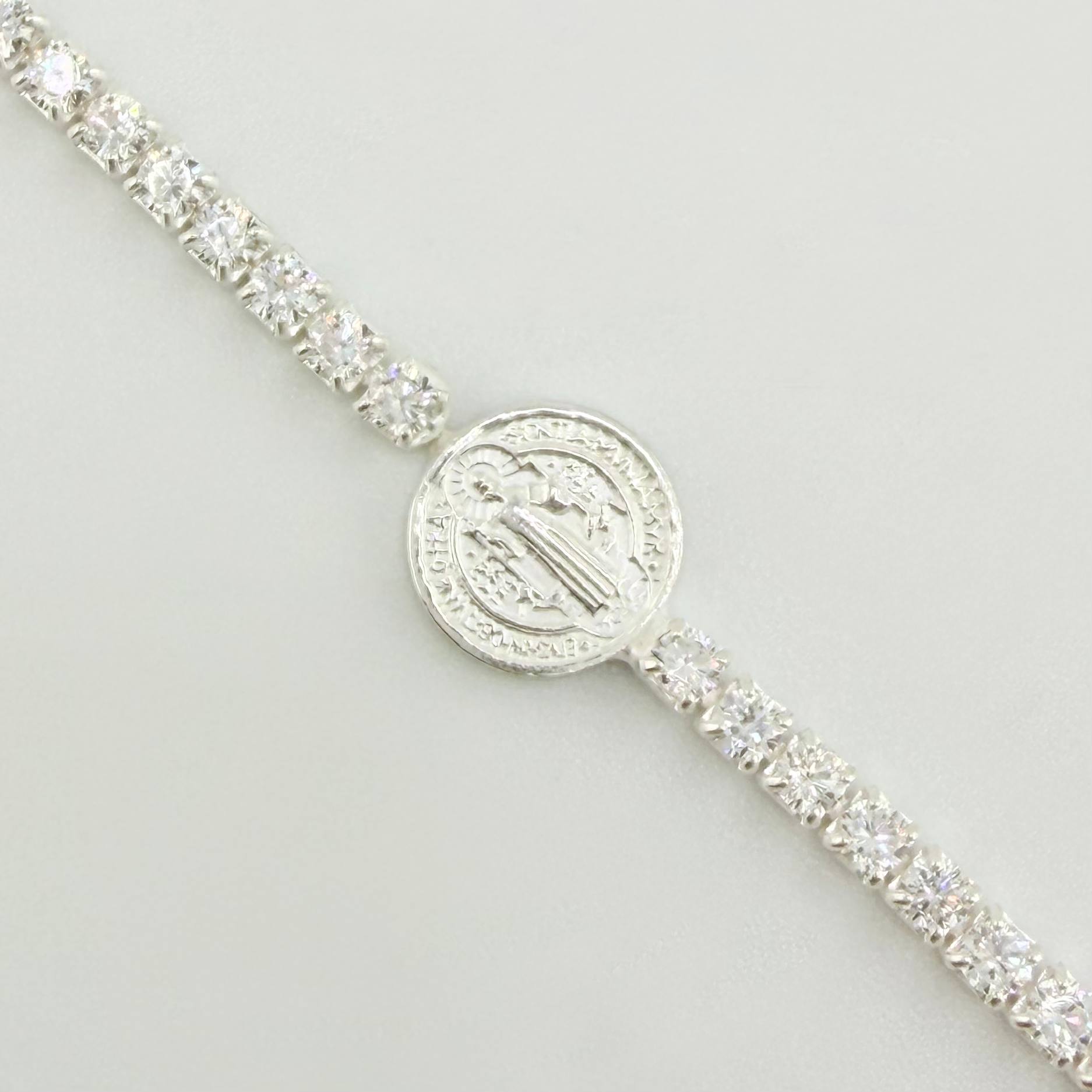 Pulso Tenis San Benito 4.05gr / 7 in / 2.3mm Plata 925 *