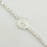 Pulso Tenis San Benito 3.95gr / 7 3/4 in / 2.3mm Plata 925