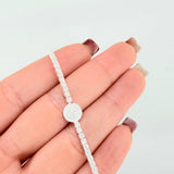 Pulso Tenis San Benito 3.95gr / 7 3/4 in / 2.3mm Plata 925