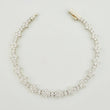 Pulso Borde De Estrella 10.55gr / 7 1/4 in / 3mm Plata 925 *