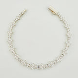 Pulso Borde De Estrella 10.55gr / 7 1/4 in / 3mm Plata 925 *