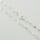 Mirror Flower Chain 3.3 g / 27 1/2 in / 2.05 mm Silver 925