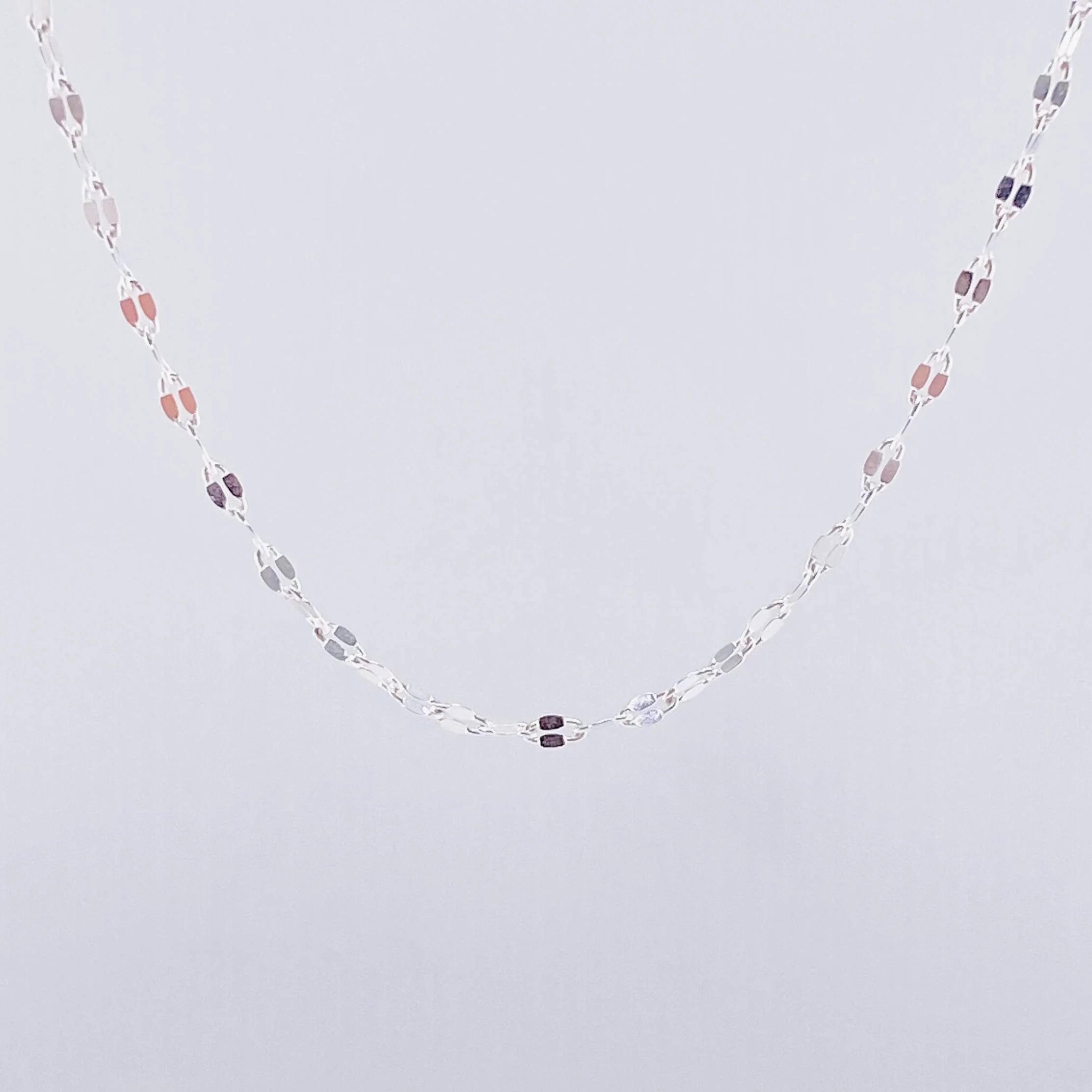 Mirror Flower Chain 3.3 g / 27 1/2 in / 2.05 mm Silver 925