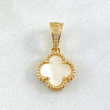 Clover Pendant 2.5gr / 2.2cm / Nac.Esp. 18K Gold *