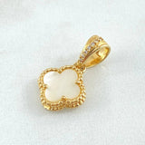 Clover Pendant 2.5gr / 2.2cm / Nac.Esp. 18K Gold *
