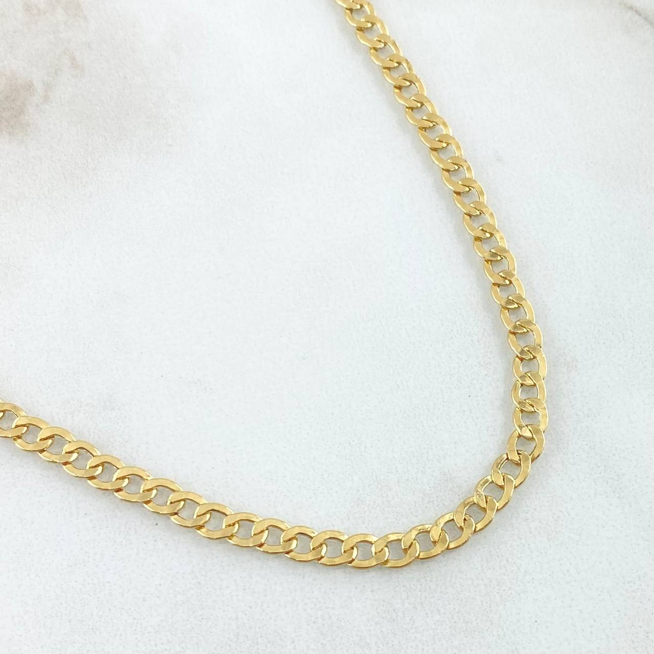Cadena Cubana 4.8gr / 60cm / +1 Oro 18K