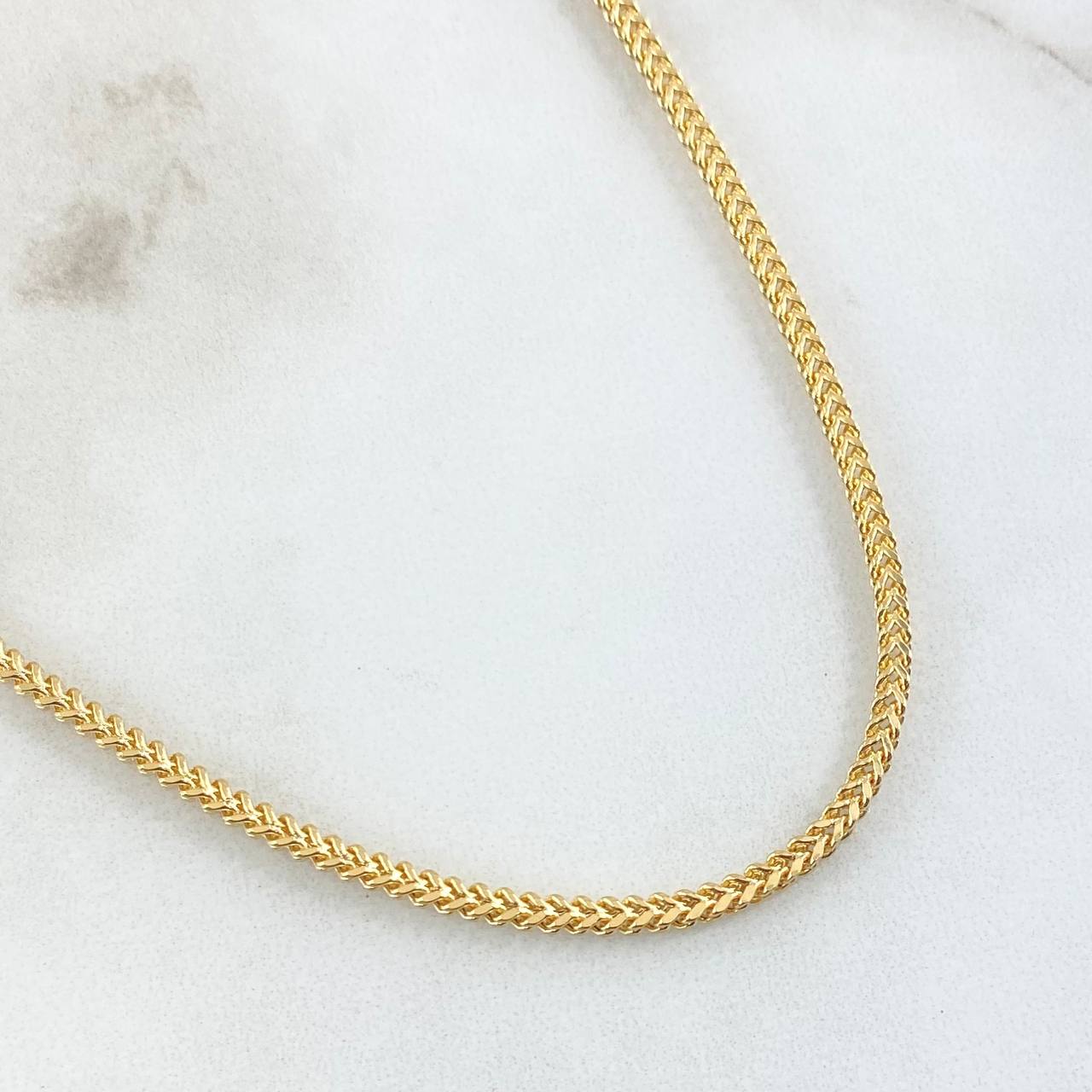 Cadena Franco 7.5gr / 50cm / +3 Oro 18K ©