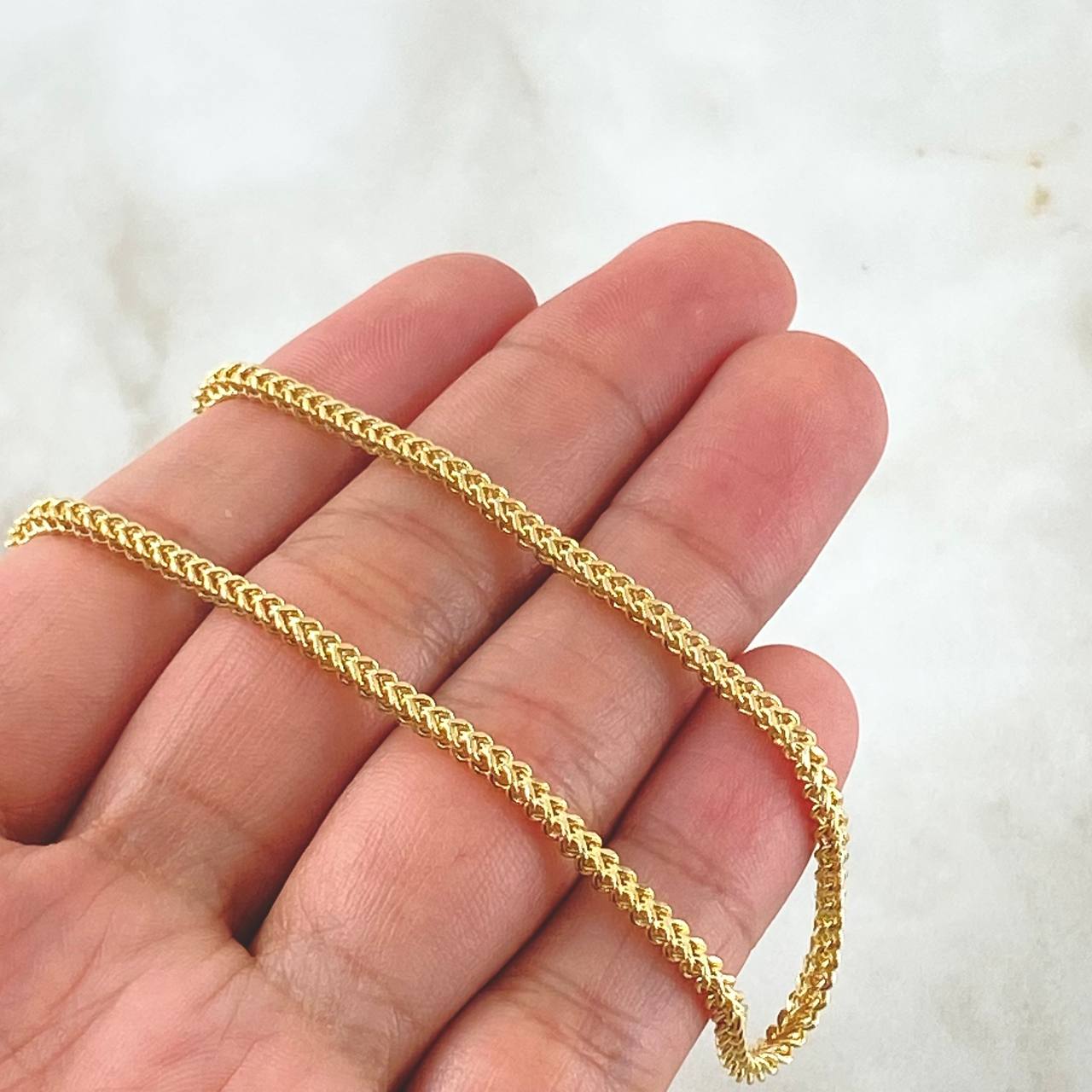 Cadena Franco 7.45gr / 19 3/4 in / 2.4mm Oro Amarillo +3 18K