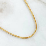 Cadena Franco 7.6gr / 19 3/4 in / 2.1mm Oro Amarillo +3 18K ©