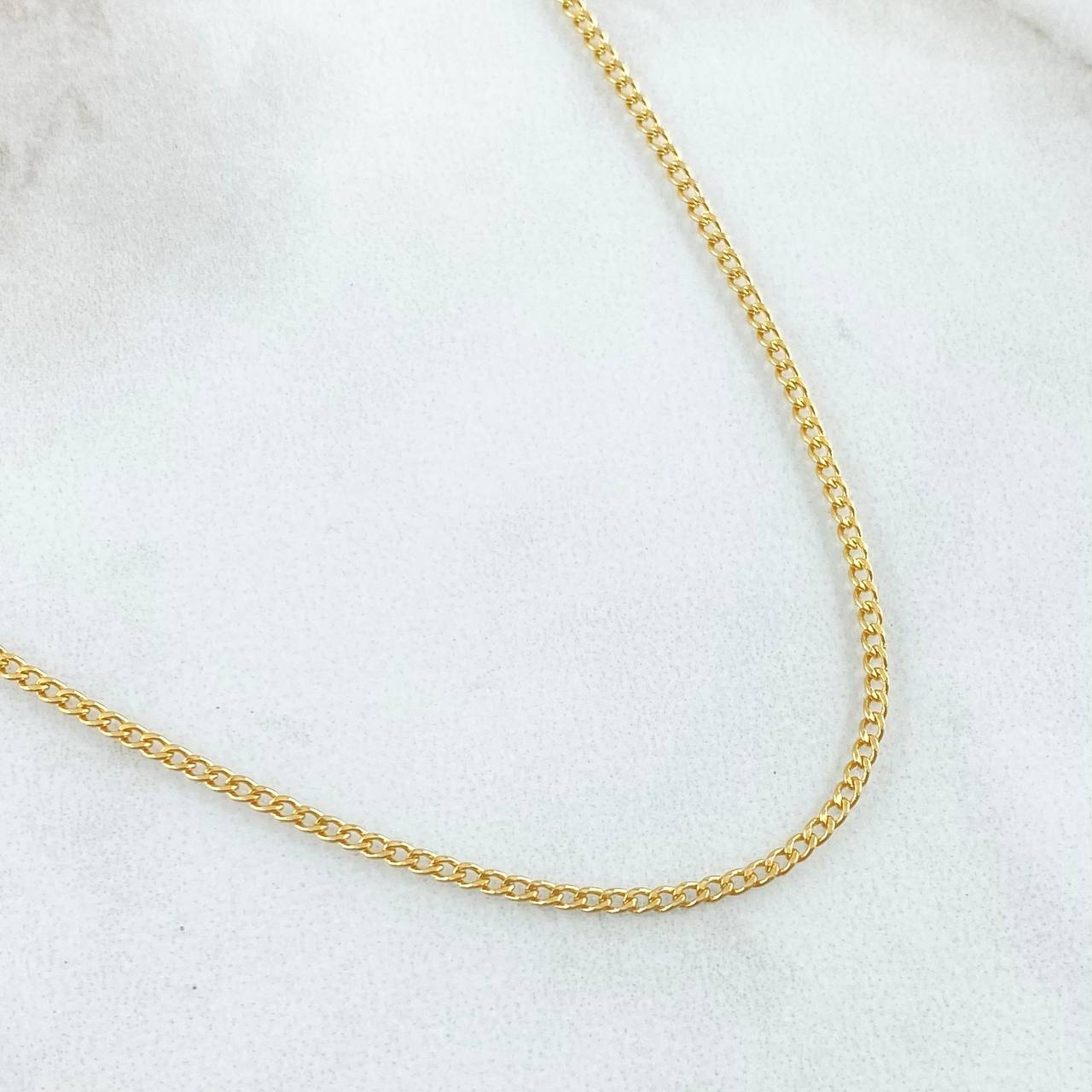 Cadena Cubana 1.85gr / 60cm / +1 Oro 18K