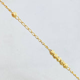 Rosario Virgen Milagrosa Cruz Cristo 5.7gr / 17 3/4 in / 3mm Oro Amarillo 18K