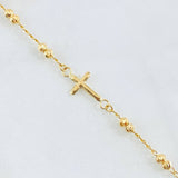 Bracelet Espiga Military Cross 2.35gr / 7 in / 3mm Yellow Gold 18K