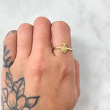 Anillo Buho 1.45gr / T6 / Oro Amarillo 18K *
