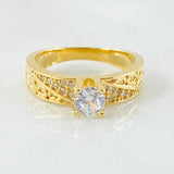 Solitaire Ring 3.5gr / T4 3/4 / 18K Yellow Gold *